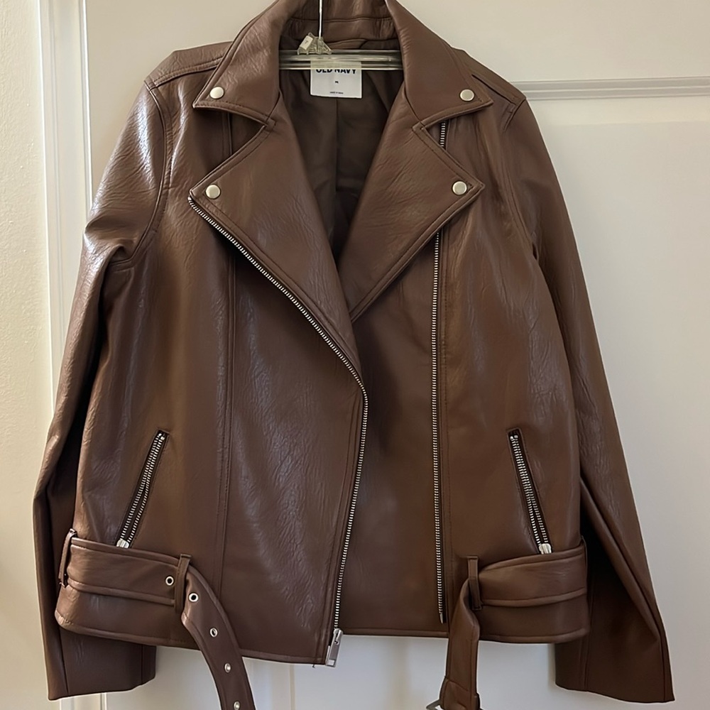 Faux Leather Biker Jacket